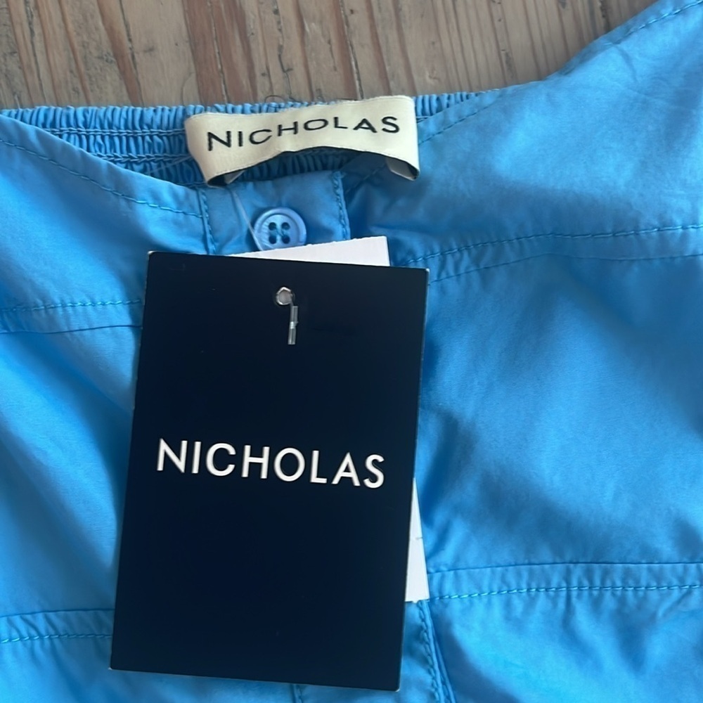 Nicholas Tatianna Cotton Tie Strap Midi Dress in Swim size 12 and 6 - Picture 5 of 13